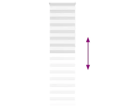 Žalūzijas Zebra 65X230 Cm Auduma Platums 60,9 Cm Poliesters Vidaxl