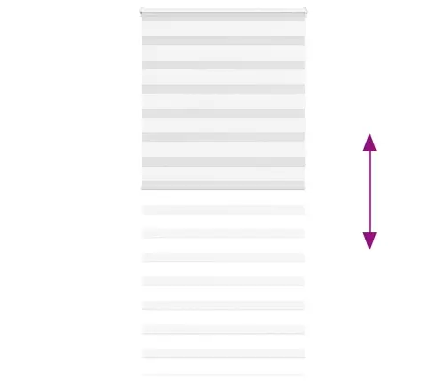 Zebrinės Žaliuzės 105X230 Cm Audinio Plotis 100,9Cm Poliesteris