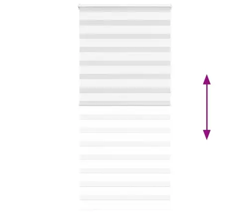 Žalūzijas Zebra 115X200 Cm Auduma Platums 110,9 Cm Poliesters Vidaxl