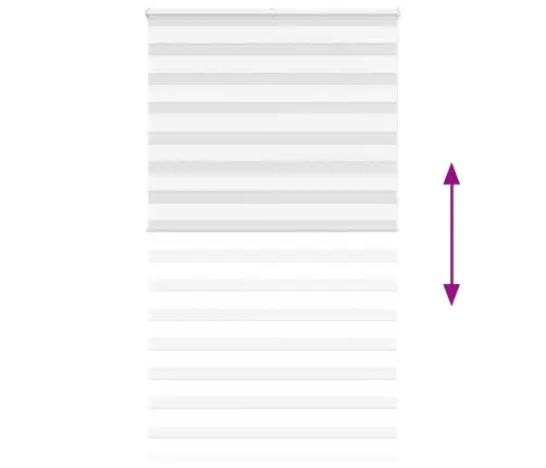 Zebrinės Žaliuzės 135X230 Cm Audinio Plotis 130,9Cm Poliesteris