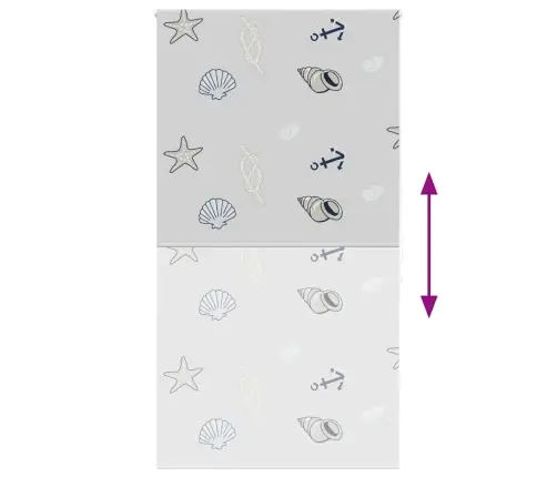 Dušo Roletas, 130X240 cm Audinio Plotis 126 Cm