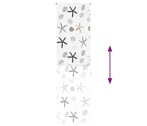 Rullo Žalūzija Dušai, 80X240 Cm, Auduma Platums 76 Cm Vidaxl
