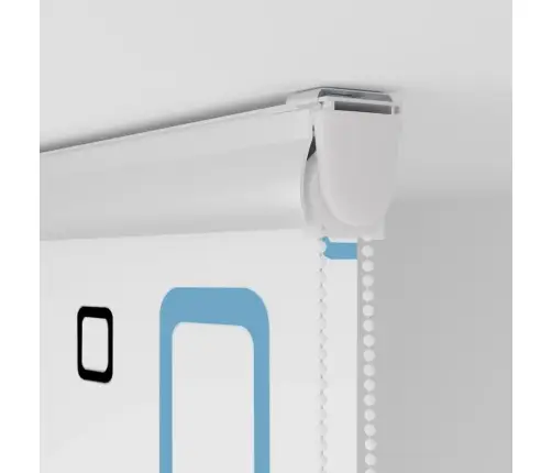 Rullo Žalūzija Dušai Kaseti, 130X240 Cm, Auduma Platums 126 Cm Vidaxl