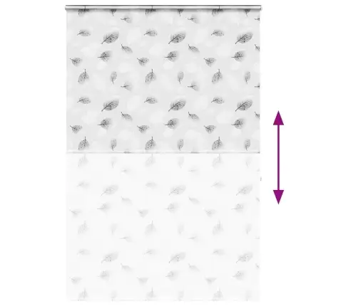 Rullo Žalūzija Dušai Kaseti, 160X240 Cm, Auduma Platums 156 Cm Vidaxl