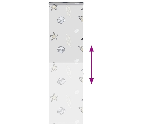 Rullo Žalūzija Dušai Kaseti, 60X240 Cm, Auduma Platums 56 Cm Vidaxl
