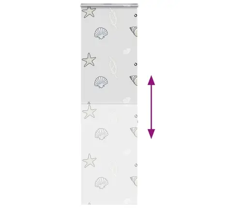 Rullo Žalūzija Dušai Ar Kaseti, 80X240 Cm, Auduma Platums 76 Cm Vidaxl Rullo Žalūzija Dušai Ar Kaseti, 80X240 Cm, Auduma Platums 76 Cm Vidaxl