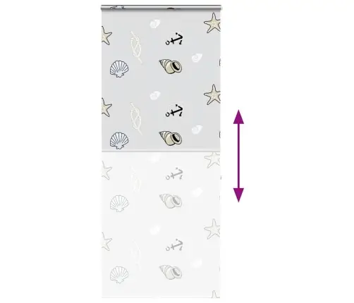 Dušo Roletas Su Kasete, 90X240 cm Audinio Plotis 86 Cm