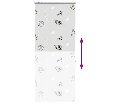 Rullo Žalūzija Dušai Kaseti, 100X240 Cm, Auduma Platums 96 Cm Vidaxl