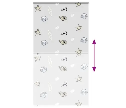 Rullo Žalūzija Dušai Kaseti, 120X240 Cm, Auduma Platums 116 Cm Vidaxl