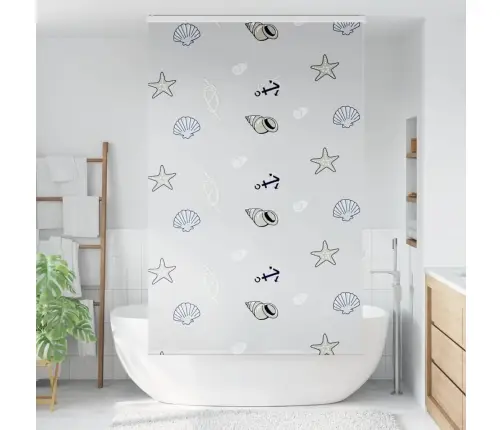 Rullo Žalūzija Dušai Kaseti, 130X240 Cm, Auduma Platums 126 Cm Vidaxl