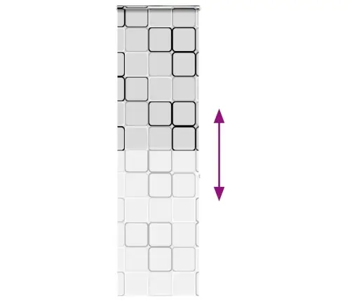 Dušo Roletas Su Kasete, 80X240 cm Audinio Plotis 76 Cm