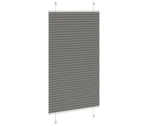 Kroku Žalūzija Antracīts 75X100 Cm Auduma Platums 74,4 Cm Vidaxl