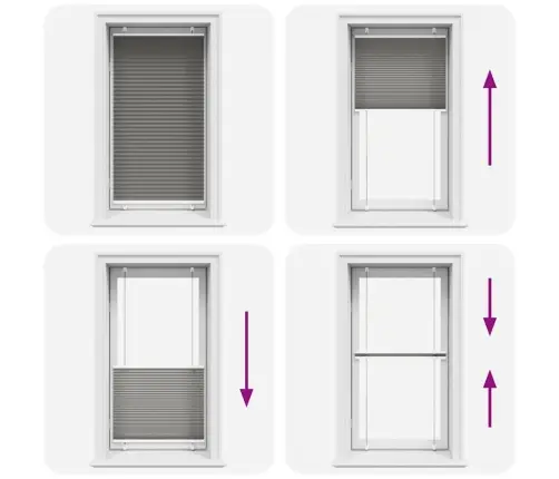 Plisētās Žalūzijas Antracīts 80X100 Cm Auduma Platums 79,4 Cm Vidaxl