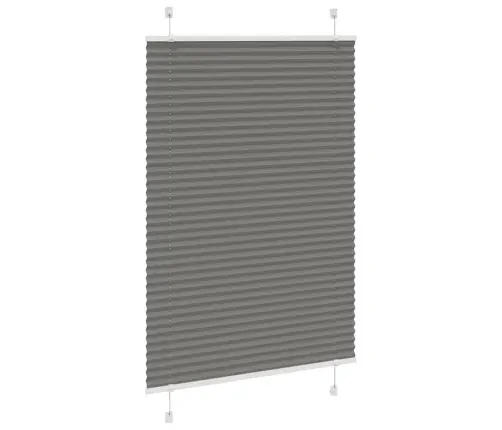 Plisētās Žalūzijas Antracīts 90X100 Cm Auduma Platums 89,4 Cm Vidaxl