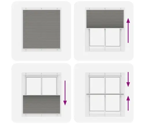 Plisuota Žaliuze Antracitas 115X100 Cm Audinio Plotis 114,4 Cm