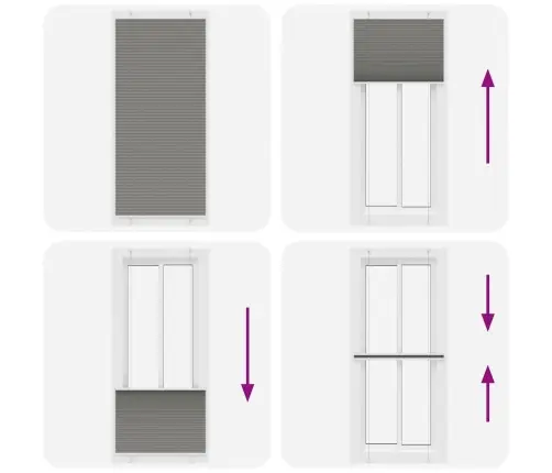 Plisētās Žalūzijas Antracīts 85X200 Cm Auduma Platums 84,4 Cm Vidaxl
