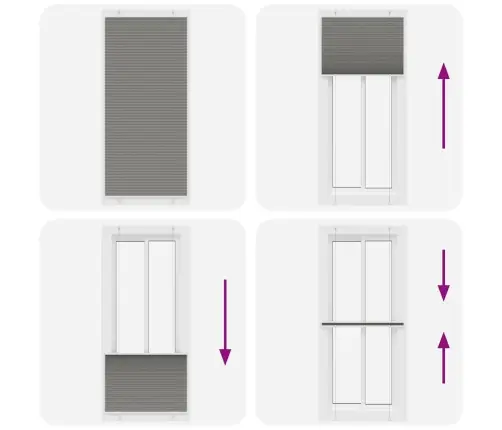 Plisseeritud Ruloo Antratsiit 95X200 Cm Kanga Laius 94,4 Cm