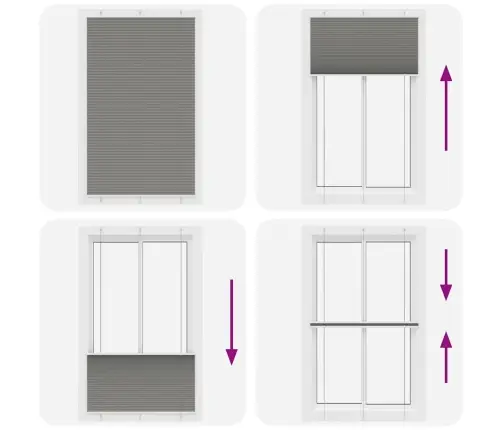 Plisētās Žalūzijas Antracīts 120X200 Cm Auduma Platums 119,4 Cm Vidaxl
