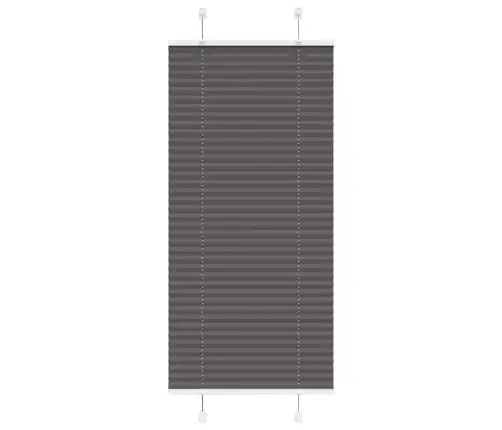 Kroku Žalūzija Melna 55X100 Cm Auduma Platums 54,4 Cm Vidaxl