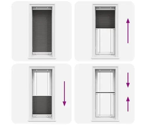 Kroku Žalūzija Melna 55X100 Cm Auduma Platums 54,4 Cm Vidaxl