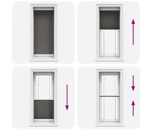 Kroku Žalūzija Melna 60X100 Cm Auduma Platums 59,4 Cm Vidaxl