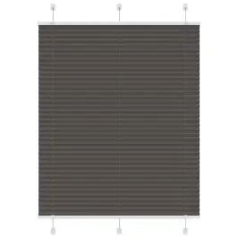 Plisuota Žaliuze Juoda 105X100 Cm Audinio Plotis 104,4 Cm