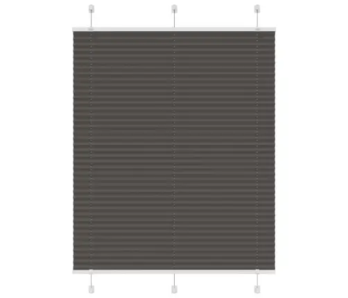 Plisuota Žaliuze Juoda 105X100 Cm Audinio Plotis 104,4 Cm