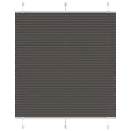 Kroku Žalūzija Melna 115X100 Cm Auduma Platums 114,4 Cm Vidaxl