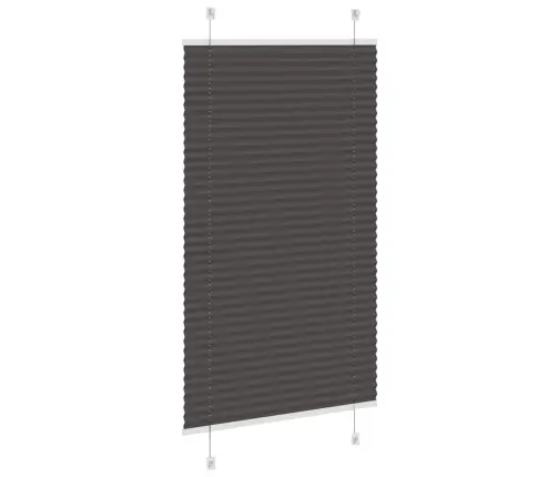 Kroku Žalūzija Melna 80X150 Cm Auduma Platums 79,4 Cm Vidaxl