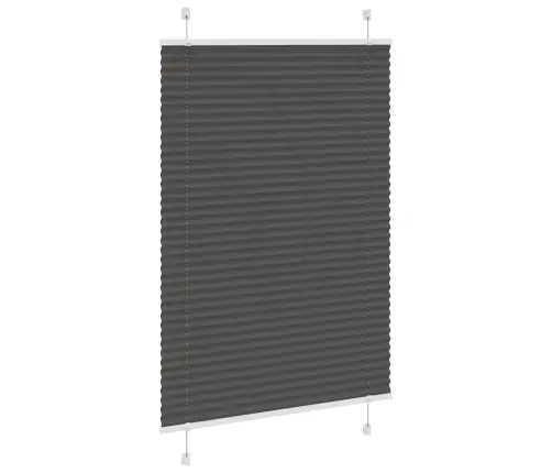 Kroku Žalūzija Melna 95X150 Cm Auduma Platums 94,4 Cm Vidaxl