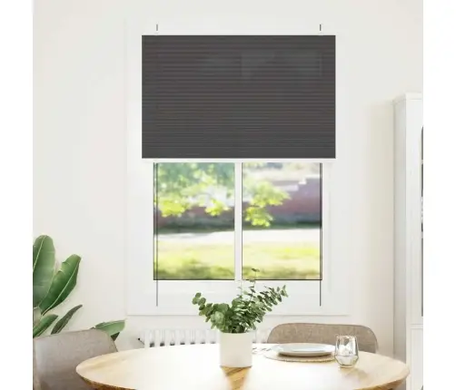 Plisuota Žaliuze Juoda 100X150 Cm Audinio Plotis 99,4 Cm