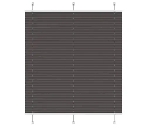 Plisuota Žaliuze Juoda 115X150 Cm Audinio Plotis 114,4 Cm