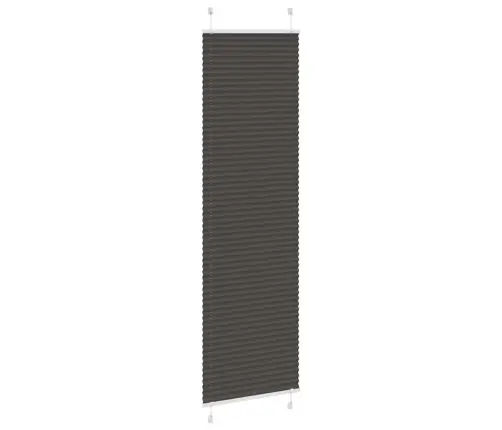 Kroku Žalūzija Melna 60X200 Cm Auduma Platums 59,4 Cm Vidaxl