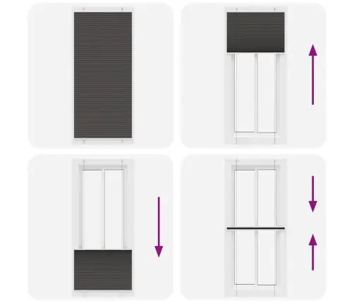Kroku Žalūzija Melna 85X200 Cm Auduma Platums 84,4 Cm Vidaxl
