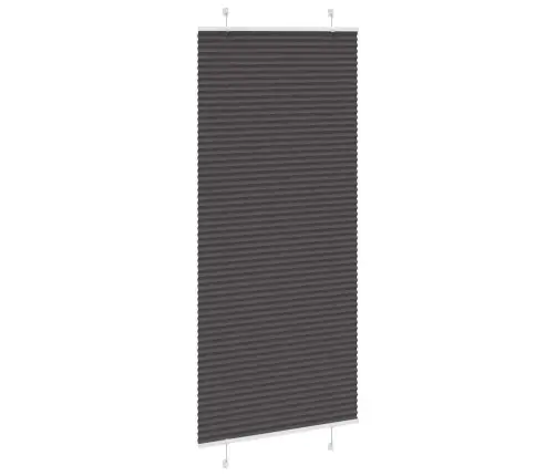 Plisuota Žaliuze Juoda 90X200 Cm Audinio Plotis 89,4 Cm