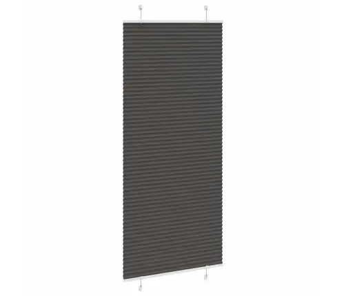 Plisuota Žaliuze Juoda 90X200 Cm Audinio Plotis 89,4 Cm