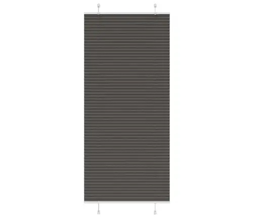 Kroku Žalūzija Melna 100X200 Cm Auduma Platums 99,4 Cm Vidaxl