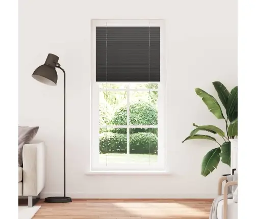 Kroku Žalūzija Melna 100X200 Cm Auduma Platums 99,4 Cm Vidaxl