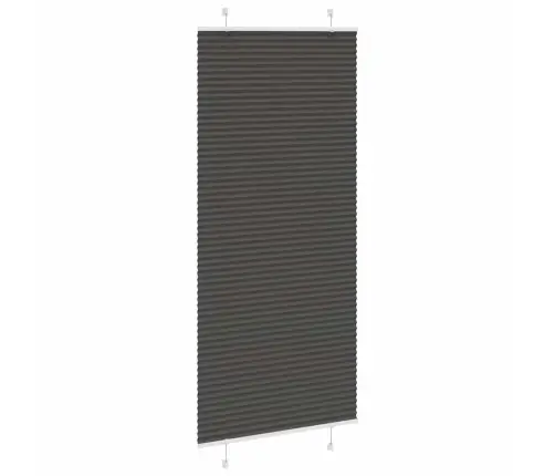 Kroku Žalūzija Melna 100X200 Cm Auduma Platums 99,4 Cm Vidaxl