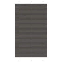 Plisuota Žaliuze Juoda 120X200 Cm Audinio Plotis 119,4 Cm