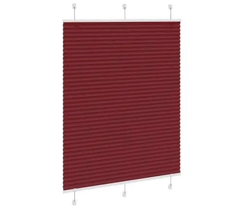 Kroku Žalūzija Bordo Sarkana 105X100 Cm Auduma Platums 104,4 Cm Vidaxl