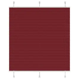 Plisseeritud Ruloo Bordeaux Punane 120X100 Cm Kanga Laius