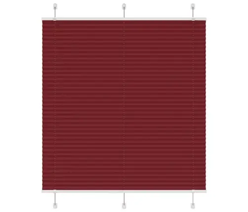 Plisuota Žaliuze Bordo Raudona 120X100 Cm Audinio Plotis