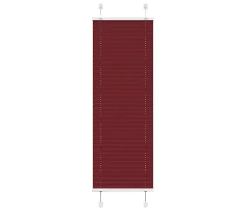 Plisuota Žaliuze Bordo Raudona 40X150 Cm Audinio Plotis 39,4 Cm
