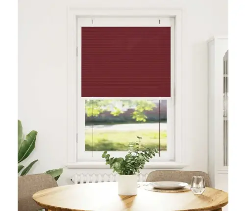 Plisseeritud Ruloo Bordeaux Punane 75X150 Cm Kanga Laius