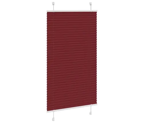 Plisseeritud Ruloo Bordeaux Punane 75X150 Cm Kanga Laius