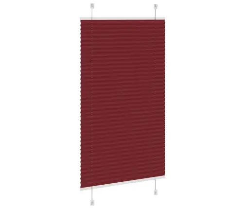 Plisseeritud Ruloo Bordeaux Punane 75X150 Cm Kanga Laius