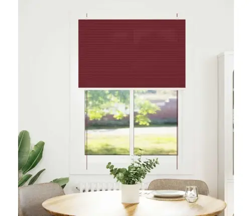 Kroku Žalūzija Bordo Sarkana 85X150 Cm Auduma Platums 84,4 Cm Vidaxl
