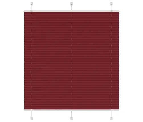 Plisuota Žaliuze Bordo Raudona 120X150 Cm Audinio Plotis