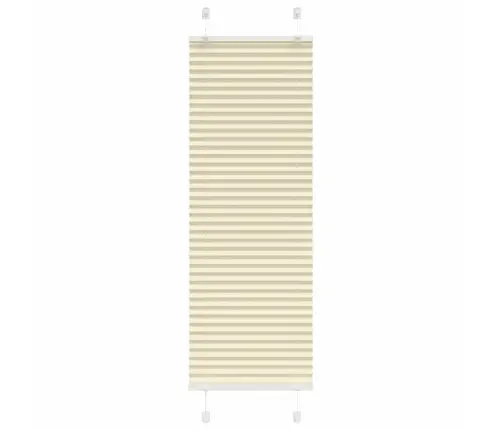 Pleated Blind Cream 40X100 Cm Auduma Platums 39,4 Cm Vidaxl